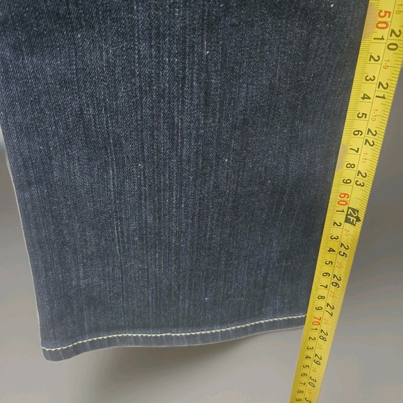 Ariat Jeans Women Sz 30 S Blue Denim Amber Western Straight Distressed Pants Hot - Picture 10 of 16